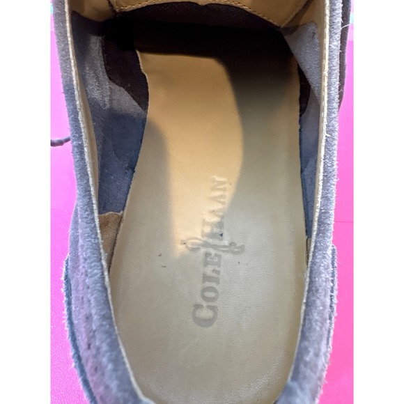 Cole Haan Mens Gray Suede Wingtip Oxford Vibram Wedge Sole‎ Shoes Sz 10 Modern main image 6
